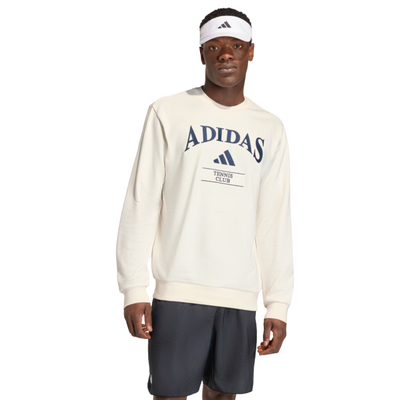 Adidas Men Heritage Graphic Crew Sweatshirt - White/Blue