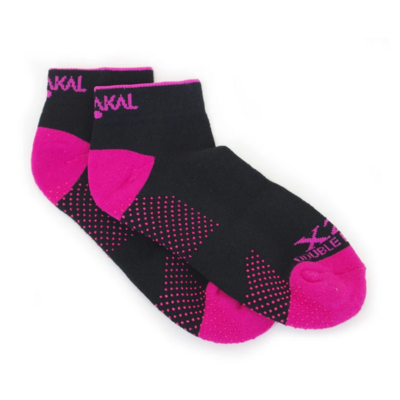 Karakal X2+ Trainer Socks (1Pack)- Black/Pink