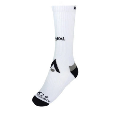 Karakal Mid Calf X2+ Socks (1 Pair) - White/Black