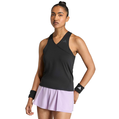 Adidas Womens Club Tank V-Neck - Black