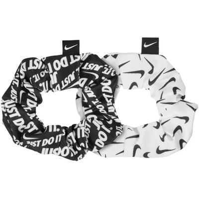 Nike Gathered Hair Ties (Pack of 2) - Black/White
