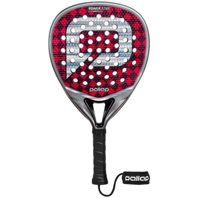Pallap Power Star 2026 Padel Racket - Silver/Red