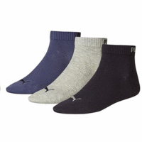 Puma Quarter Training Socks (3 Pairs) - Navy Mix