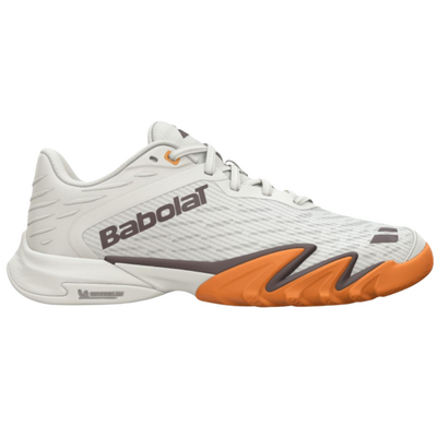 Babolat Mens Premura 3 Padel Shoes - Cream/Orange
