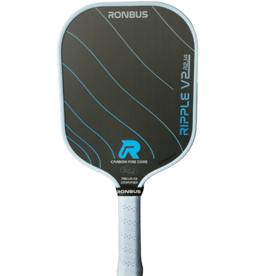 Ronbus Ripple V2 R2 14 mm Pickleball Paddle - Black/Blue