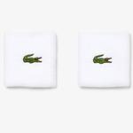 Lacoste Stretch Jersey Wristbands - White