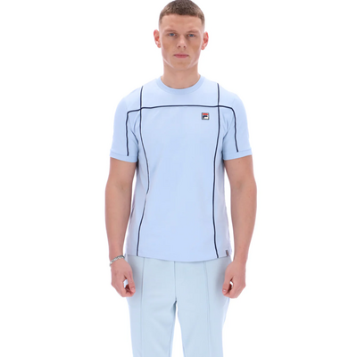Fila Mens Terri Tee- Skyway/Fila Navy