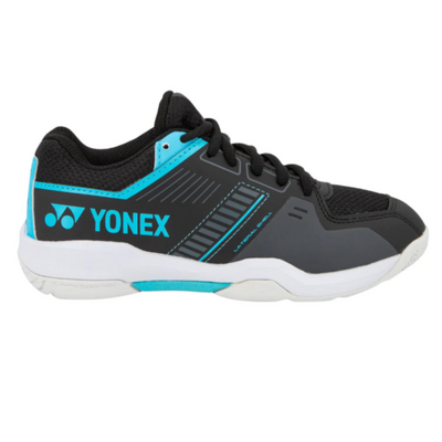 Yonex Kids Strider Flow Junior Lace Badminton Shoes (Black-Blue)