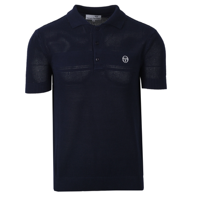 Sergio Tacchini Mens Sabino Knit Polo - Maritime Blue