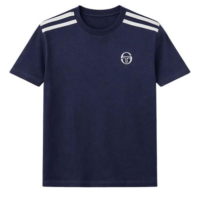 Sergio Tacchini Mens Locchi Tee - Maritime Blue/White