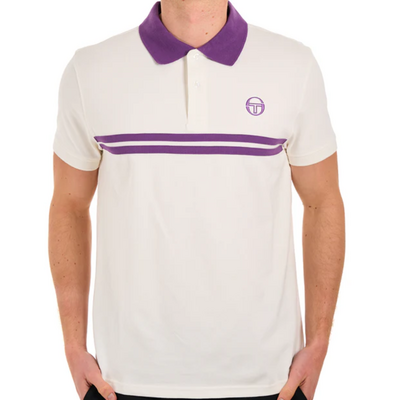 Sergio Tacchini Men Supermac Polo - Gardenia/Pansy