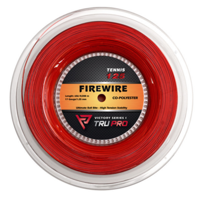 Tru Pro Durafluxx 16 1.28 200m Tennis String Reel - Grey