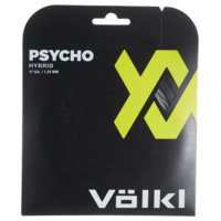 Volkl Psycho Hybrid 17 (1.25mm) Tennis String Set - Black/Silver