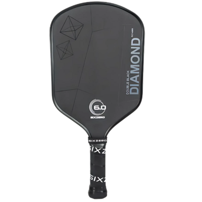 Six Zero Double Black Diamond Control Pickleball Paddle - Black/White