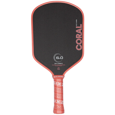 Six Zero Coral Hybrid 16mm Pickleball Paddle