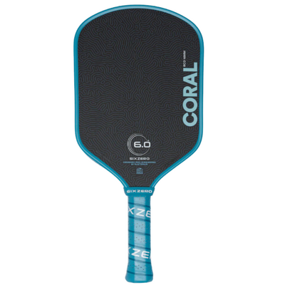 Six Zero Coral Hybrid 16mm Pickleball Paddle - Ocean Blue