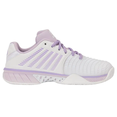K-Swiss Women Express Light 3 Padel Shoes - White/Orchid Hush/Purple Rose