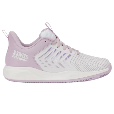 K-Swiss Women Ultrashot Light Padel Shoes - White/Orchid Hush/Purple Rose