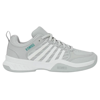 K-Swiss Womens Court Express 2 Carpet Tennis Shoes - Glacier Grey/White/Baltic
