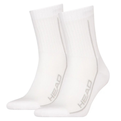 HEAD Performance Short Crew Socks (2 Pairs) - White