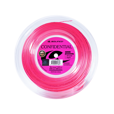 Solinco Confidential Soft 200m Tennis String Reel - Electric Pink