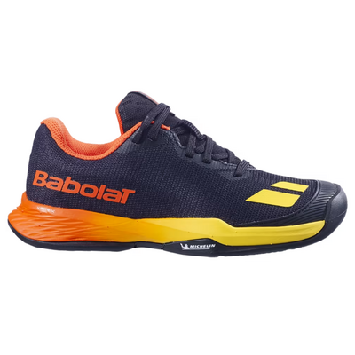 Babolat Boys Jet Mach 3 Junior All Court Tennis Shoes - Black/Sunset