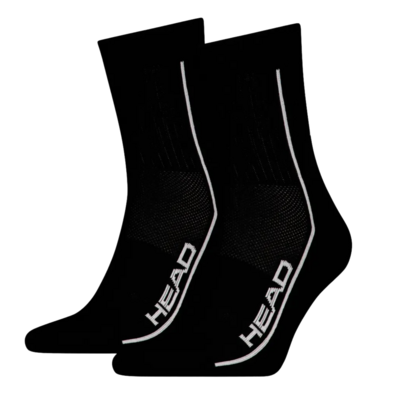HEAD Performance Short Crew Socks (2 Pairs) - Black