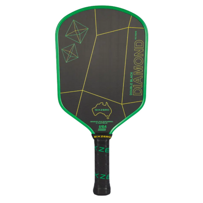 Six Zero Double Black Diamond Control Pickleball Paddle - Australian Green/Gold