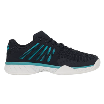 K-Swiss Mens Express Light 3 Carpet Tennis Shoes - Carbon/Blanc/Baltic