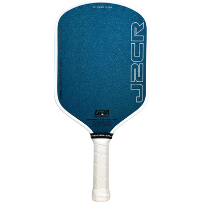 Honolulu J2CR 5.5" Crystal Blue Endurance Pickleball Paddle - White