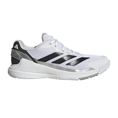 Adidas Mens Crazyquick Light Strike Padel Shoes - Cloud White/Silver Metallic/Core Black
