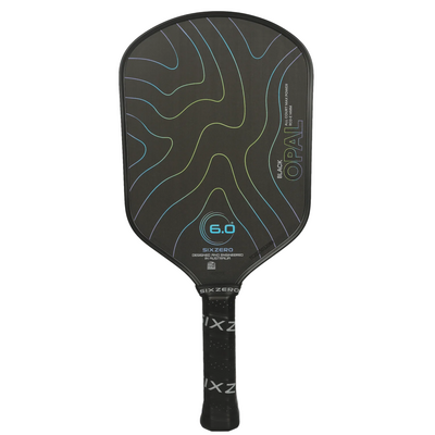 Six Zero Black Opal Elongated Pickleball Paddle