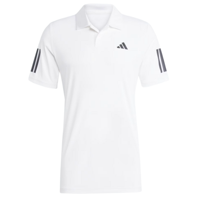 Adidas Mens Club 3-Stipes Polo Shirt - White