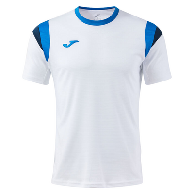 Joma Mens Terra Short Sleeve T-Shirt - White/Royal Blue