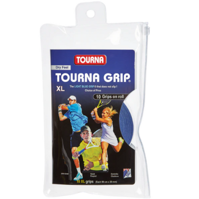 Tourna Grip XL Overgrips (Pack of 10) - Blue