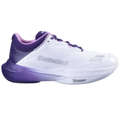 Babolat Womens SFX 4 Tennis All Court Shoes - White/Dark Purple